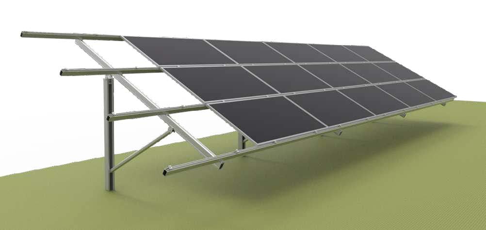 Single Column Piling Ground Mounting System